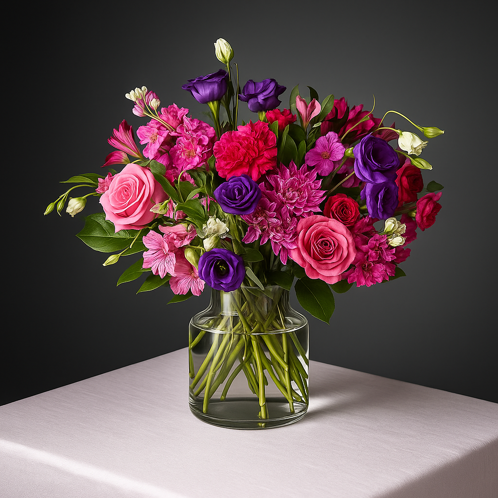 Chic Pink & Purple Bouquet