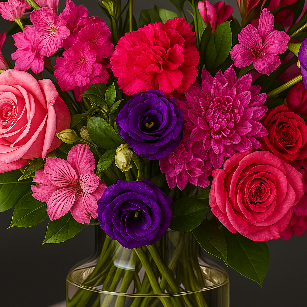 Chic Pink & Purple Bouquet
