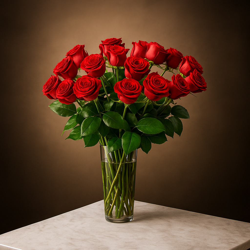 Long-Stem Red Roses