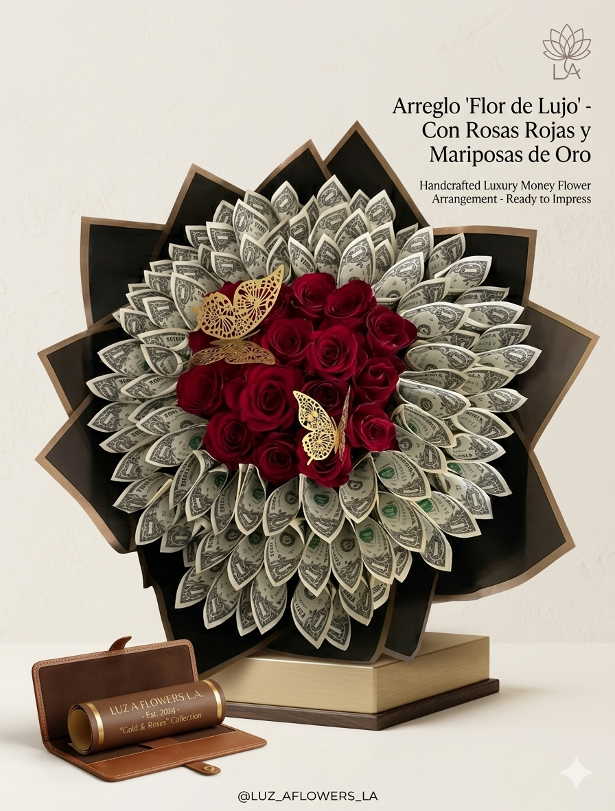 The Million Dollar Rose Bouquet - Customizable Luxury Money Arrangement