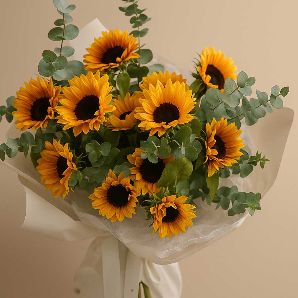 Golden Glow Sunflower Bouquet