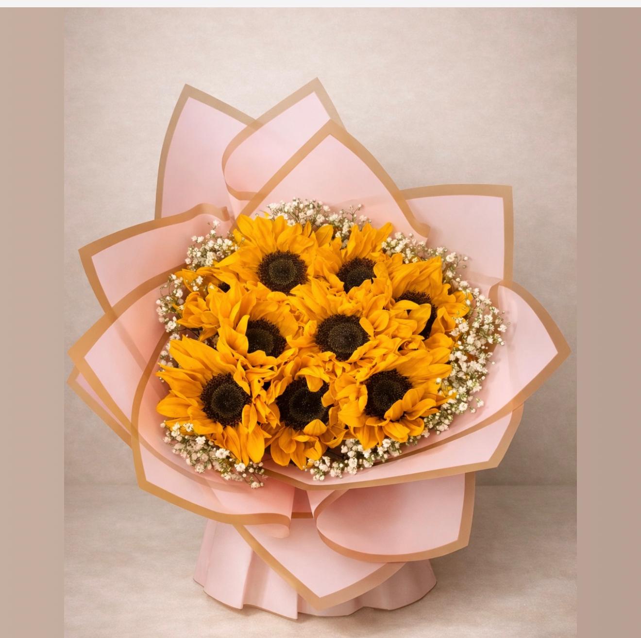 Golden Sun Bouquet - Sunflower Collection
