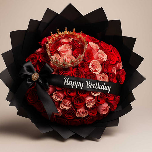 Crown of Roses Birthday Bouquet